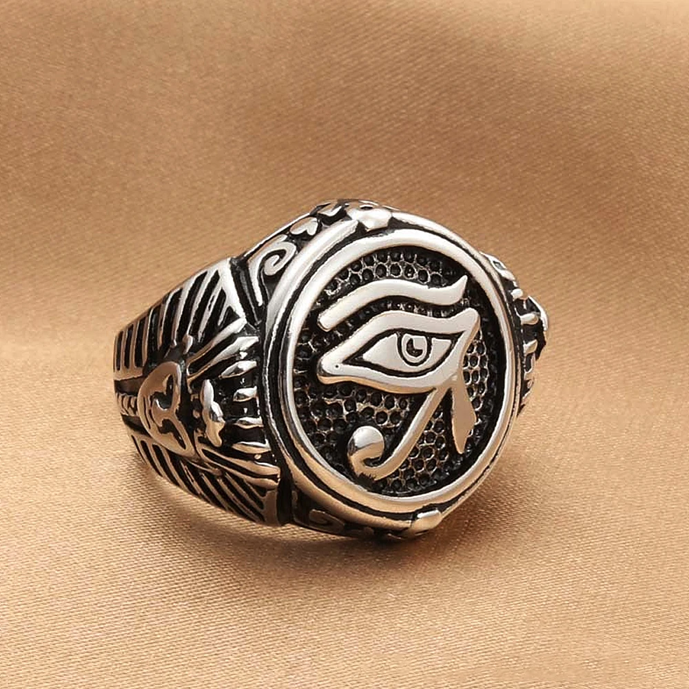 Мужское Винтажное кольцо из нержавеющей стали 316L с изображением глаз хора
Мужское Винтажное кольцо из нержавеющей стали 316L с изображением глаз хора
