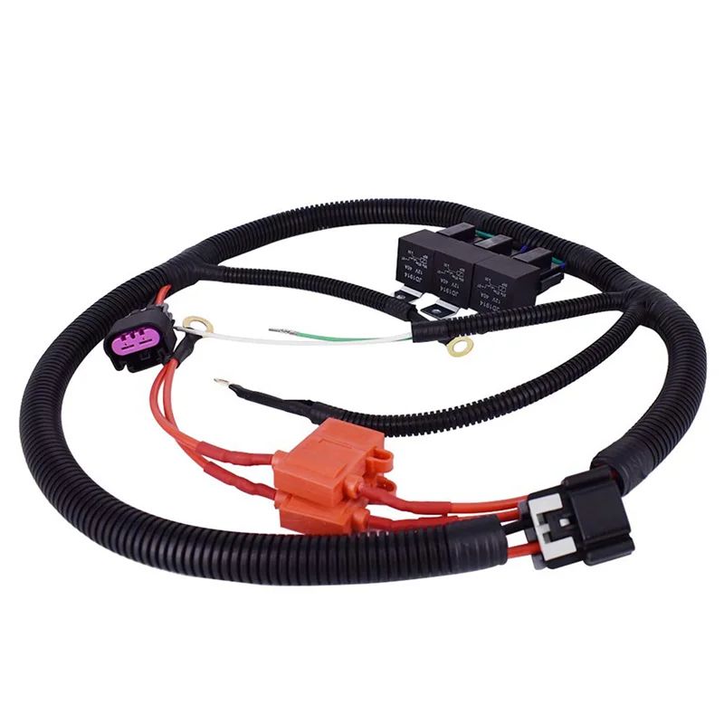 ECU Control Dual Electric Fan Upgrade Wiring Harness Kit 7L5533A226T for 1996-2006 Truck SUV 
ECU Control Dual Electric Fan Upgrade Wiring Harness Kit 7L5533A226T for 1996-2006 Truck SUV
