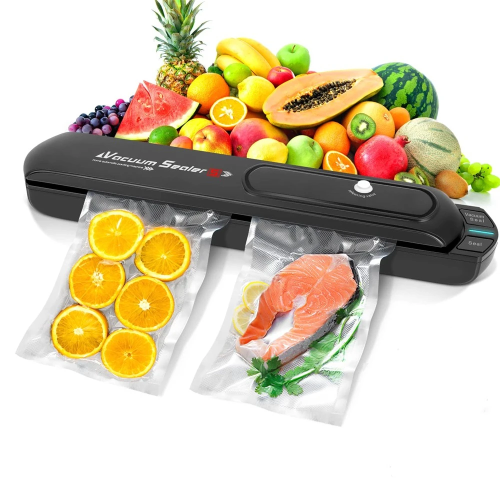 Portable Vacuum Sealer Electric Vacuum Packaging Machine 110V-220V Sealer Machine For Fruit Meat Fish Nut Dry Cargo Kitchen Tool 
Portable Vacuum Sealer Electric Vacuum Packaging Machine 110V-220V Sealer Machine For Fruit Meat Fish Nut Dry Cargo Kitchen Tool