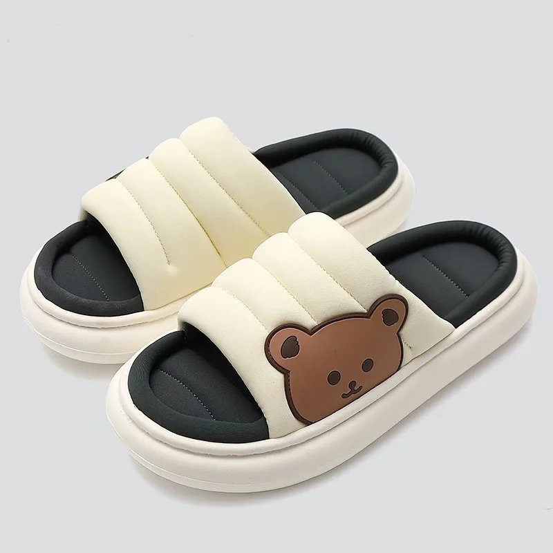 Cute Bear Home Slippers Men Women Non-slip Bathroom Slippers Summer Unisex Thick Bottom House Slippers
Cute Bear Home Slippers Men Women Non-slip Bathroom Slippers Summer Unisex Thick Bottom House Slippers