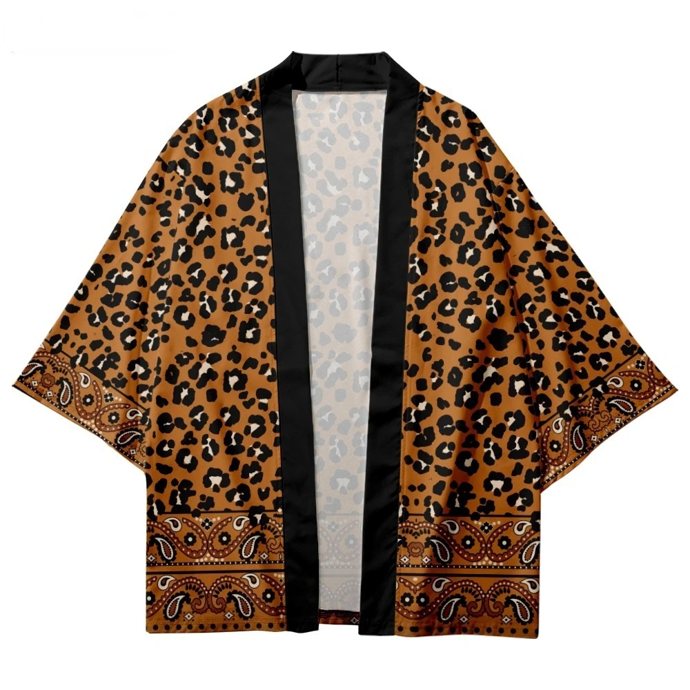 Leopard Cashew Blossom Print Yukata Men Women Fashion Cardigan Haori Asian Beach Clothes Harajuku Japanese Cosplay Kimono
Leopard Cashew Blossom Print Yukata Men Women Fashion Cardigan Haori Asian Beach Clothes Harajuku Japanese Cosplay Kimono