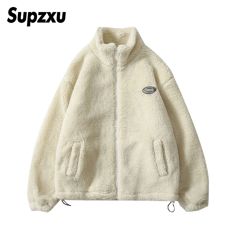Hip Hop Winter Fleece Fluffy Jacket Streetwear Harajuku Fuzzy Zipper Coat Men Autumn Solid Color Lightweight Jackets Black Beige 
Hip Hop Winter Fleece Fluffy Jacket Streetwear Harajuku Fuzzy Zipper Coat Men Autumn Solid Color Lightweight Jackets Black Beige