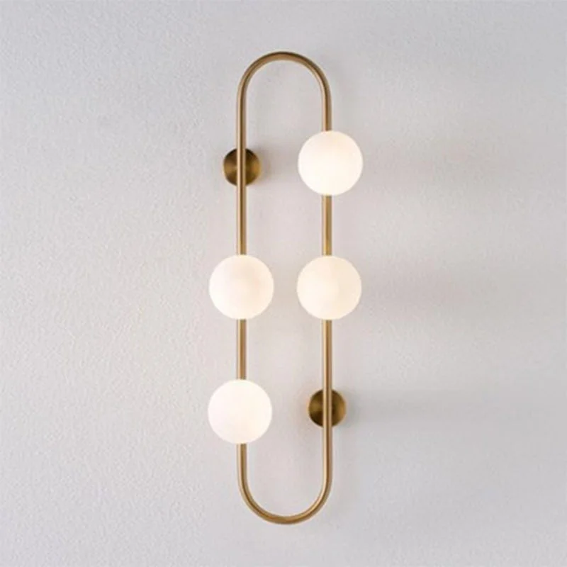 Nordic creative glass ball living room wall lamp art bedside bedroom study designer wall lamp
Nordic creative glass ball living room wall lamp art bedside bedroom study designer wall lamp