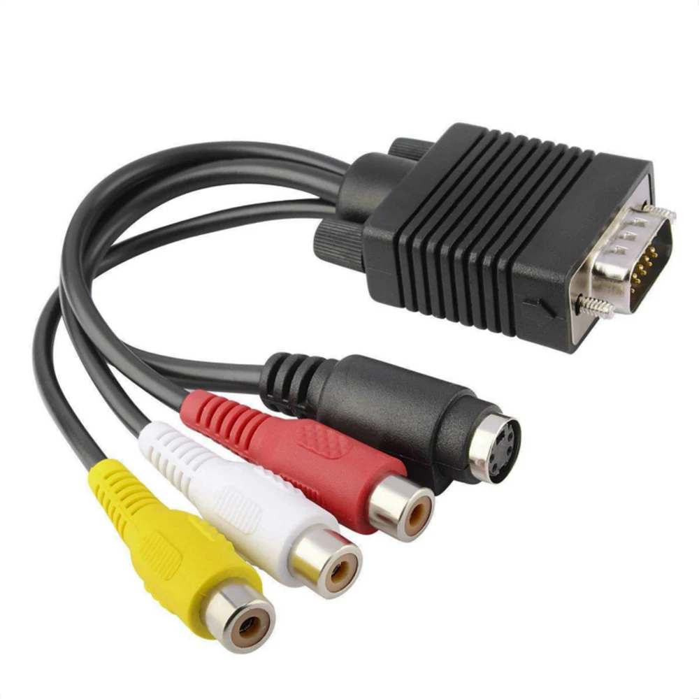 Computer Laptop VGA SVGA To S-Video 3 RCA AV VGA To Video TV Out S-Video AV Adapter Converter PC Computer Components
Computer Laptop VGA SVGA To S-Video 3 RCA AV VGA To Video TV Out S-Video AV Adapter Converter PC Computer Components