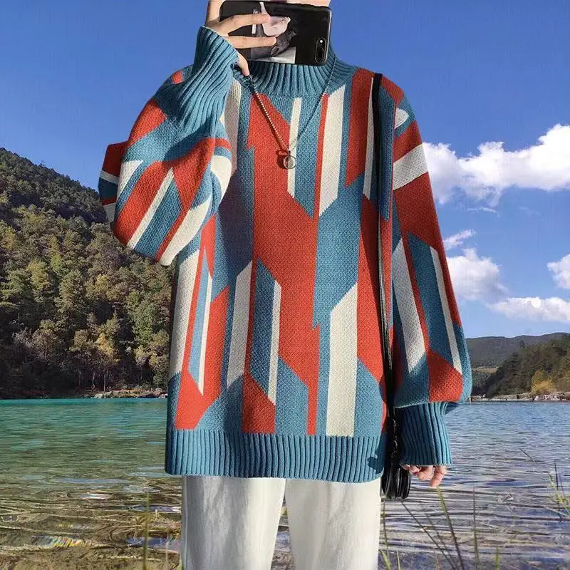 2022 Spring And Autumn New Sweater Personality Men's Loose Large Men's Street Pullover Men's Sweater Hip Hop Harajuku Pullover
2022 Spring And Autumn New Sweater Personality Men's Loose Large Men's Street Pullover Men's Sweater Hip Hop Harajuku Pullover