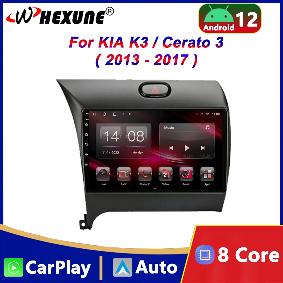 Автомагнитола 4G Android 12, мультимедийный видеоплеер для KIA K3 Cerato 3 Forte YD тюнер 2013- 2017 Carplay GPS-навигация
Автомагнитола 4G Android 12, мультимедийный видеоплеер для KIA K3 Cerato 3 Forte YD тюнер 2013- 2017 Carplay GPS-навигация