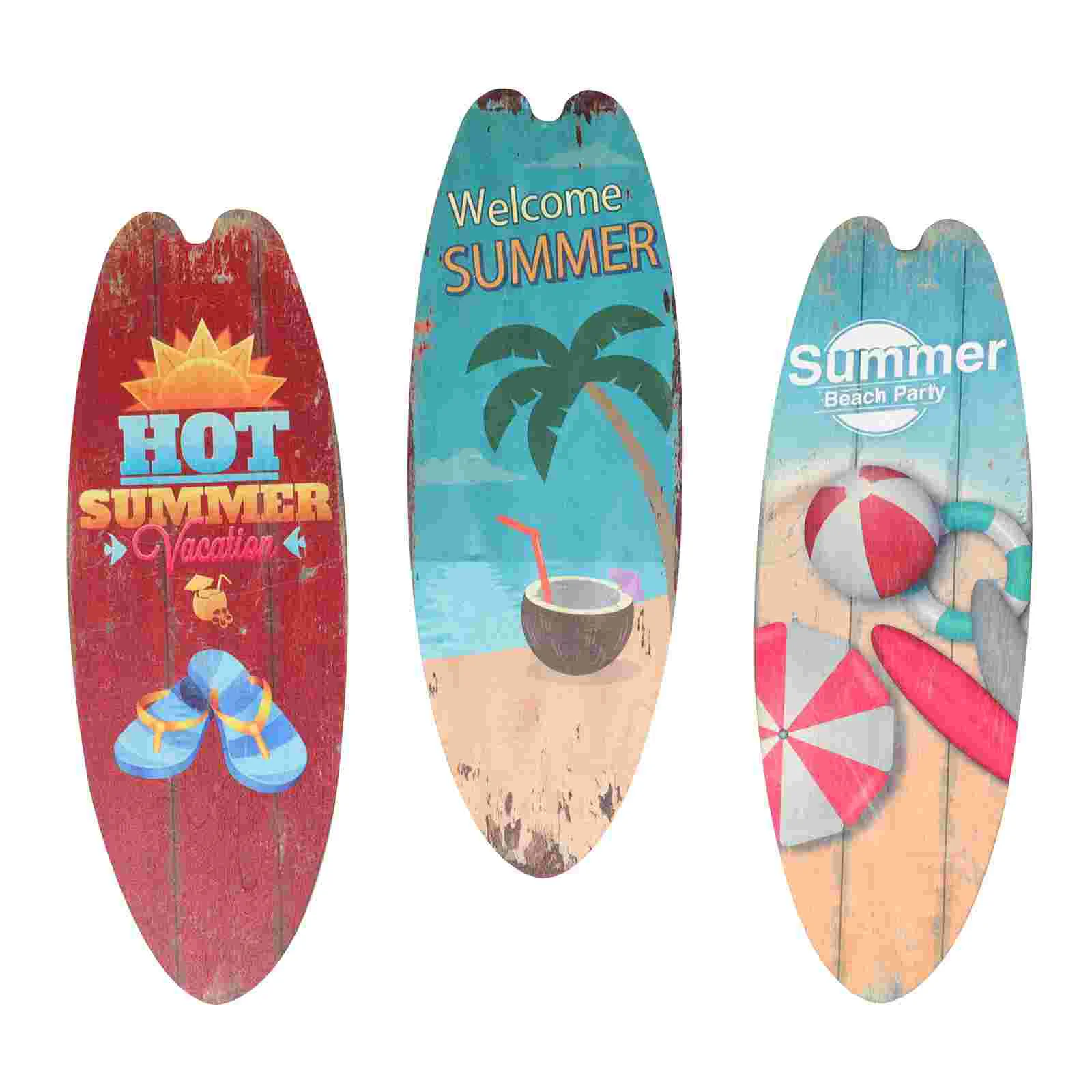 3 Pcs Surfboard Wooden Sign Decor Beach Party Decorations Summer Pool Outdoor Office
3 Pcs Surfboard Wooden Sign Decor Beach Party Decorations Summer Pool Outdoor Office