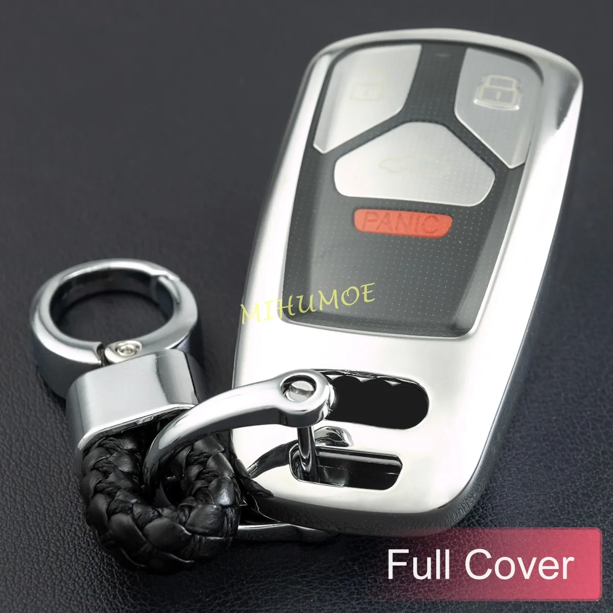 Smart Car Key Chain Ring Fob Case Cover Holder For Audi A4 B9 A5 Q5 Sportback Q7 TT S4 S5 SQ5 Silver
Smart Car Key Chain Ring Fob Case Cover Holder For Audi A4 B9 A5 Q5 Sportback Q7 TT S4 S5 SQ5 Silver