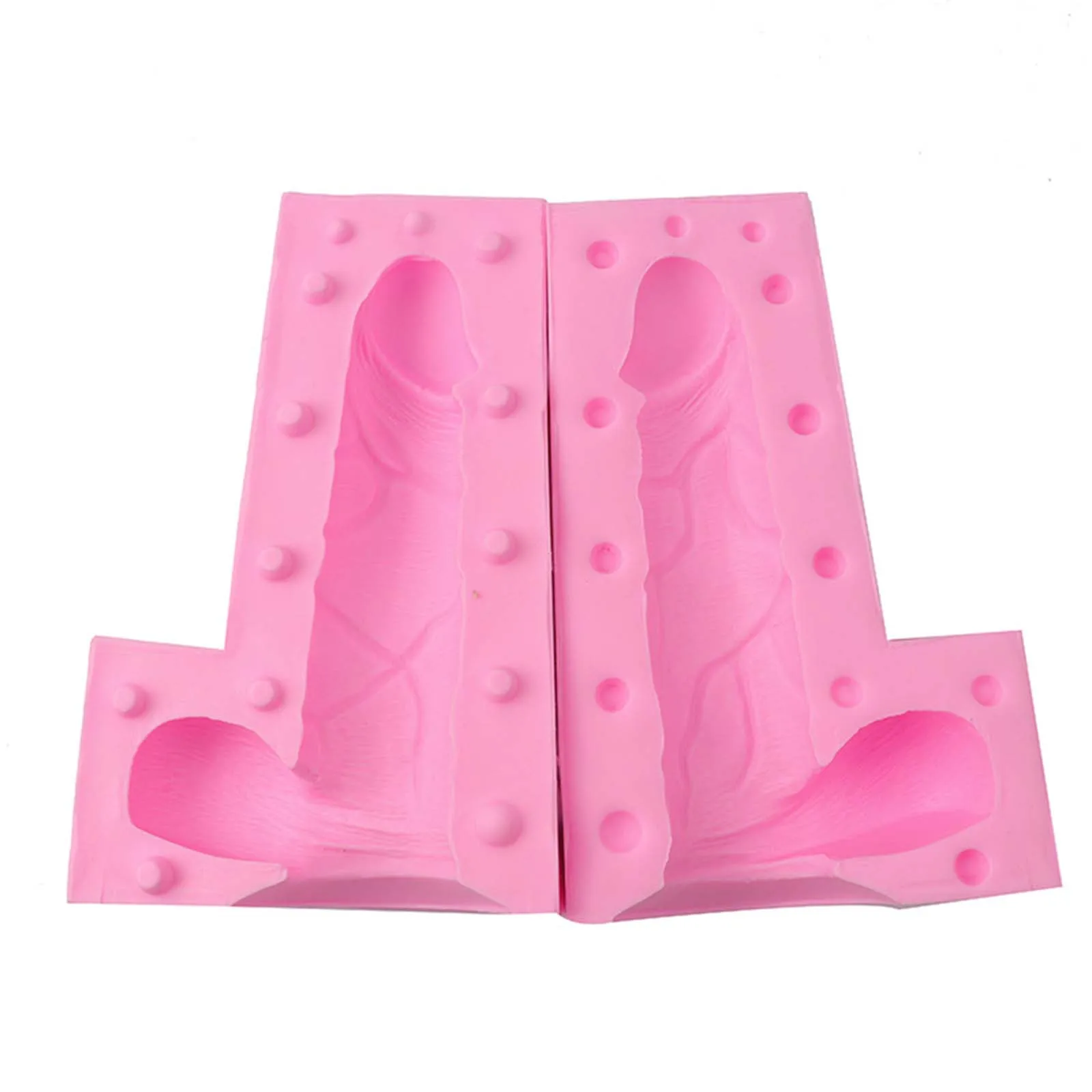 

3D Penis Shaped Non-stick Cake Mould Silicone Soap Pudding Fondant Mold Reusable Silicone Male Genital Shape Candle Soap Mould