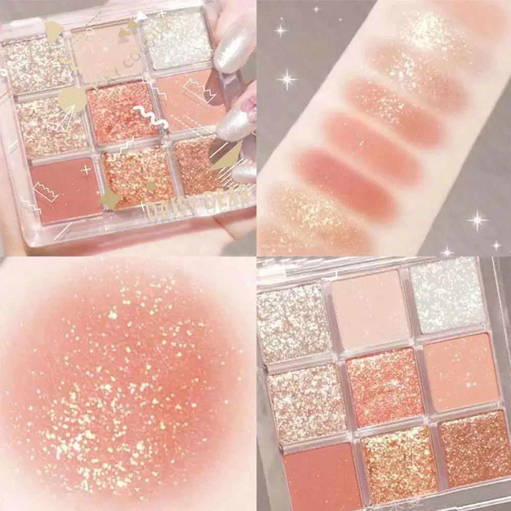 Nine-color Eye Shadow Glitter Pearlescent Waterproof Portable Niche Sequins Shadow Affordable Eye Student
Nine-color Eye Shadow Glitter Pearlescent Waterproof Portable Niche Sequins Shadow Affordable Eye Student