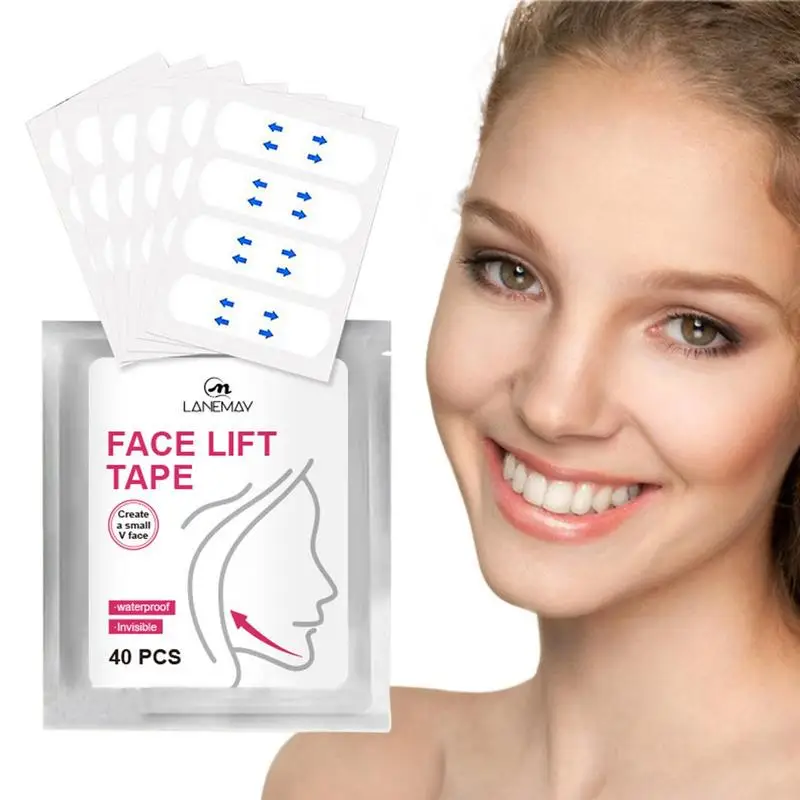 Instant Face Lift Tape 40PCS Transparent Facial Skin Lifting Stickers Ultra Thin Lifter Tape For Double Chin Neck Forehead 
Instant Face Lift Tape 40PCS Transparent Facial Skin Lifting Stickers Ultra Thin Lifter Tape For Double Chin Neck Forehead