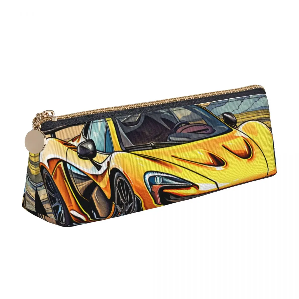 Powerful Sports Car Triangle Pencil Case Vibrant Tones Vintage School Large Zipper Pencil Box Boy Girl Cool Leather Pen Pouch
Powerful Sports Car Triangle Pencil Case Vibrant Tones Vintage School Large Zipper Pencil Box Boy Girl Cool Leather Pen Pouch