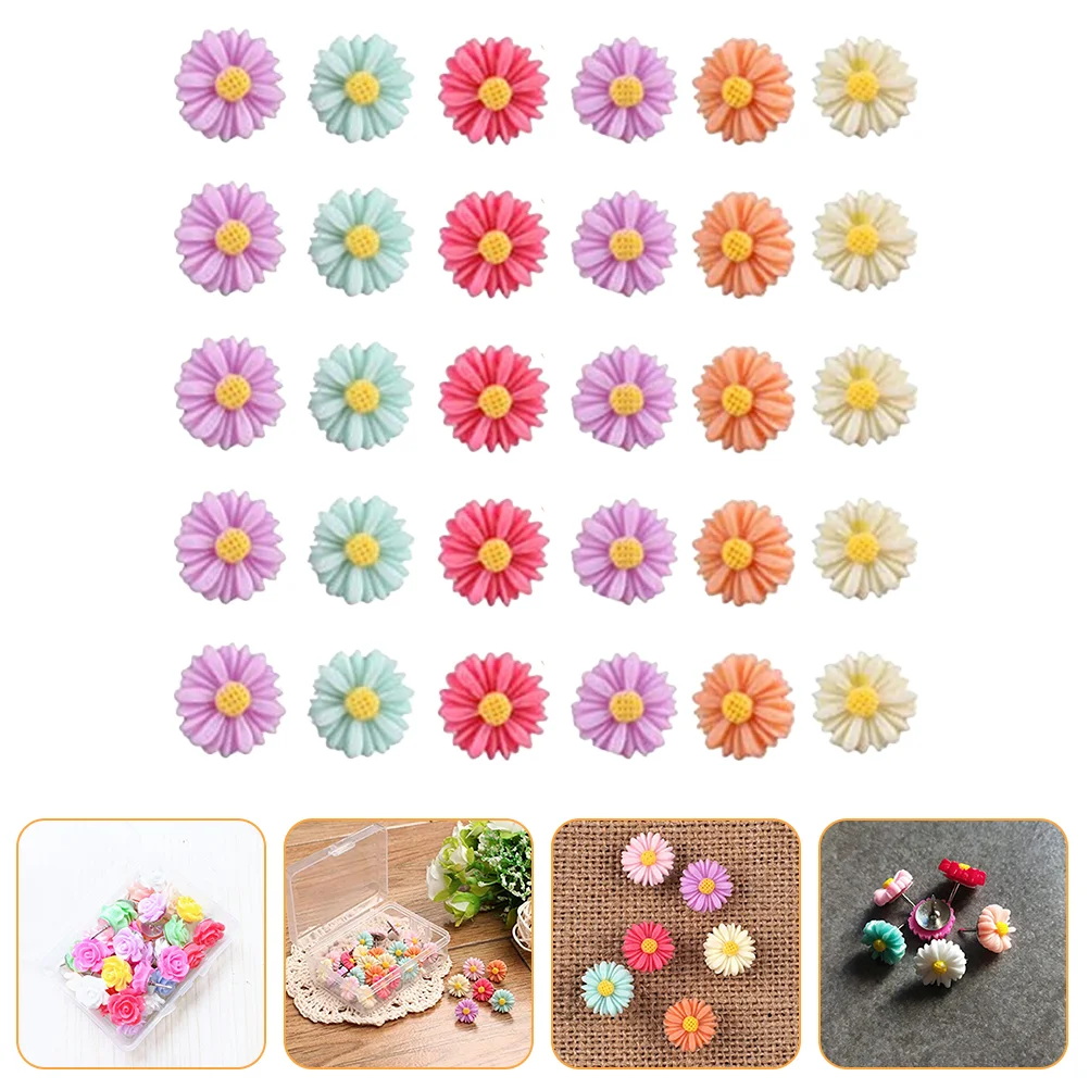 Thumbtack Portable Flower Pushpins Household Multi-function Message Board Accessory
Thumbtack Portable Flower Pushpins Household Multi-function Message Board Accessory