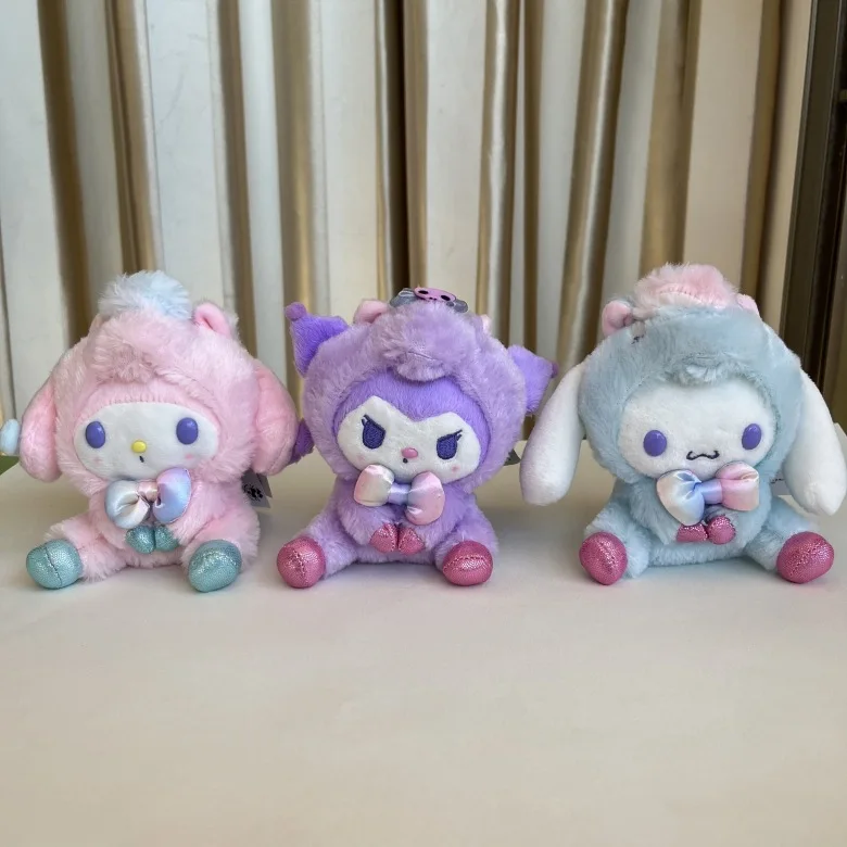 14CM Sanrio Plush toy Pillow Kuromi Hello Kitty My Melody Cinnamoroll Anime Kid Cartoon Collection for gift
14CM Sanrio Plush toy Pillow Kuromi Hello Kitty My Melody Cinnamoroll Anime Kid Cartoon Collection for gift