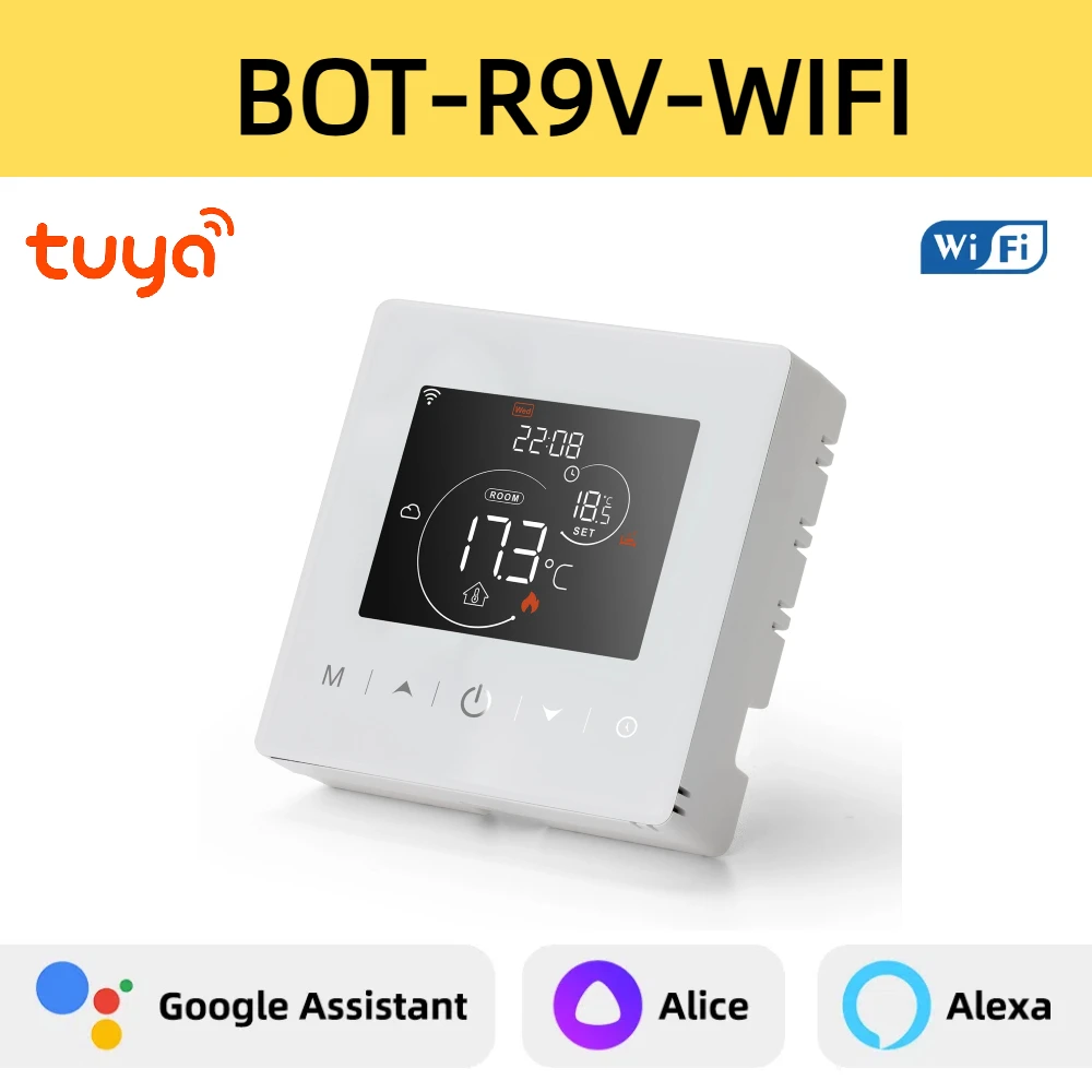 Умный термостат Beok Tuya WIFI для газового котла с питанием от батареи, Zigbee терморегулятор для умного дома, совместим с Alexa и Google Home
Умный термостат Beok Tuya WIFI для газового котла с питанием от батареи, Zigbee терморегулятор для умного дома, совместим с Alexa и Google Home 