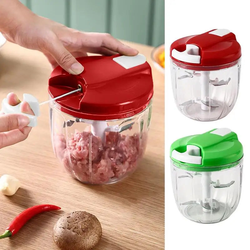 Mini Chopper Manually Crushed Minced Garlic Stuffing Hand-pulled With 3 Stainless Steel Blades For Kitchen Cooking Machine
Mini Chopper Manually Crushed Minced Garlic Stuffing Hand-pulled With 3 Stainless Steel Blades For Kitchen Cooking Machine