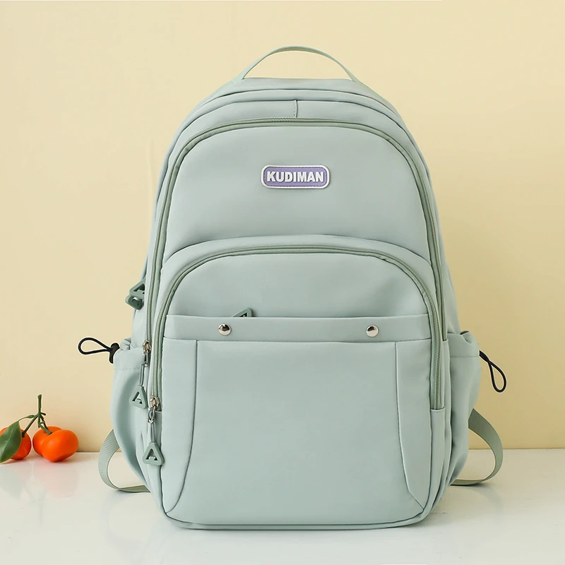 

Women's Bags on Sale 2023 Fashion New Waterproof Nylon Backpack FemaleTravel Schoolbag for Teenage Girls Solid Color Bookbag