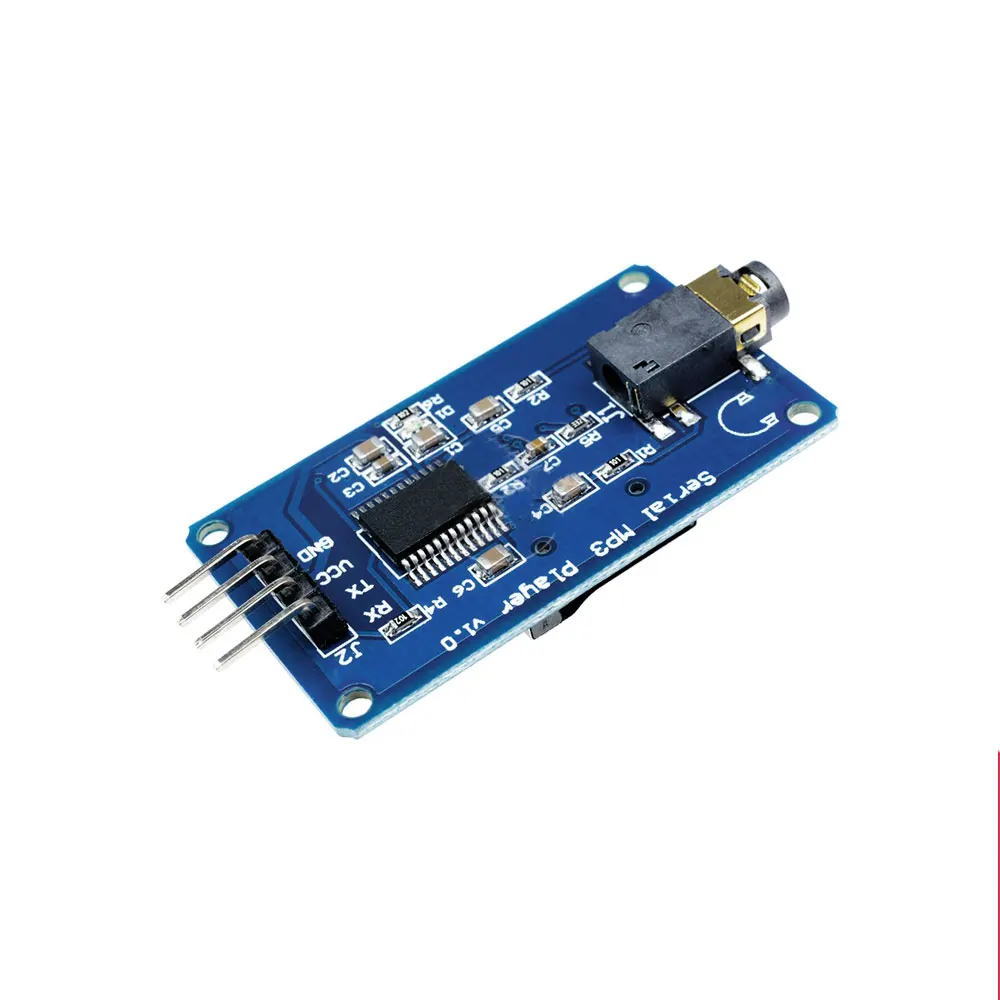 

YX5300 UART TTL Serial Control MP3 Music Player Module Support MP3 / WAV Micro SD /SDHC Card For Arduino/AVR/ARM/PIC 3.2-5.2V DC