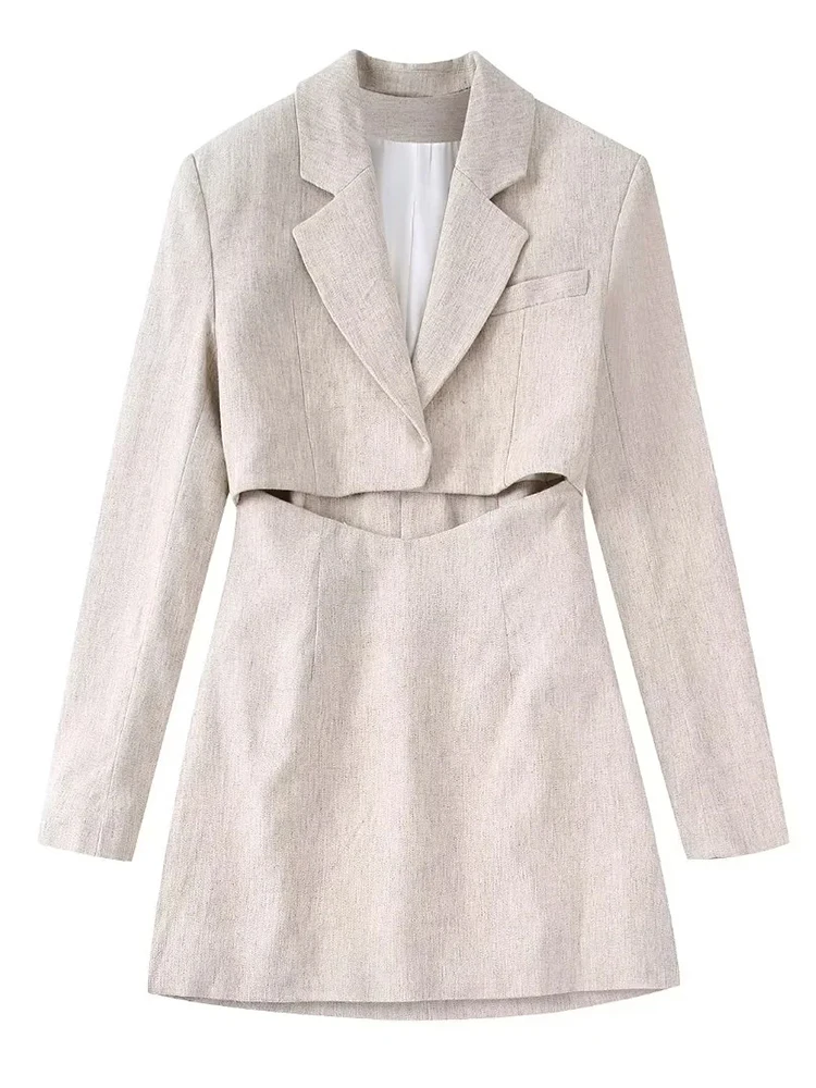 xikom Women Fashion Front Hollow Out Linen Mini Dress Vintage Long Sleeve Side Zipper Female Dresses Vestidos Mujer 
xikom Women Fashion Front Hollow Out Linen Mini Dress Vintage Long Sleeve Side Zipper Female Dresses Vestidos Mujer