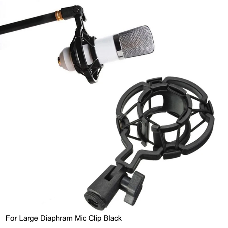 Universal Professional Condenser Microphone Mic Shock Mount Holder Studio Recording Bracket For Large Diaphram Mic Clip Black
Universal Professional Condenser Microphone Mic Shock Mount Holder Studio Recording Bracket For Large Diaphram Mic Clip Black