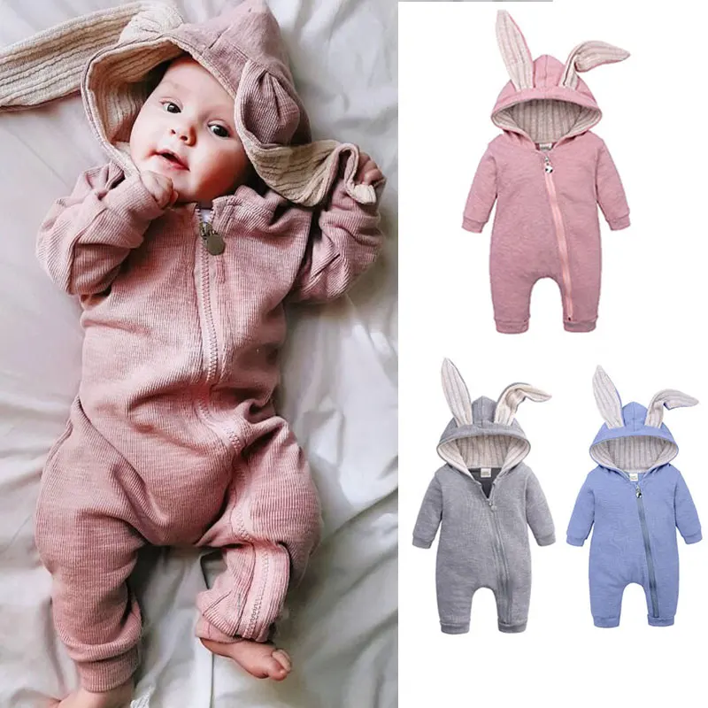 Cute Baby Rompers Rabbit Onesies Girls Spring Autumn Baby Boy Clothes Hooded Long Sleeves Kids Jumpsuit Newborn Zipper Outfits
Cute Baby Rompers Rabbit Onesies Girls Spring Autumn Baby Boy Clothes Hooded Long Sleeves Kids Jumpsuit Newborn Zipper Outfits