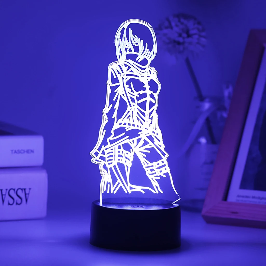 3d DInner Night Light Attack on Titan Mikasa Ackerman Figure Girl Nightlights Led Usb Battery Sensor Lamp Kids' For Room Decor
3d DInner Night Light Attack on Titan Mikasa Ackerman Figure Girl Nightlights Led Usb Battery Sensor Lamp Kids' For Room Decor