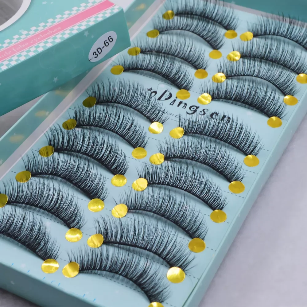 Pairs 3D Soft False Eyelash Faux Min Eyelashes Extension Natural Messy Wispy Fluffy Fake Lashes Make up tools 3D66-71
Pairs 3D Soft False Eyelash Faux Min Eyelashes Extension Natural Messy Wispy Fluffy Fake Lashes Make up tools 3D66-71