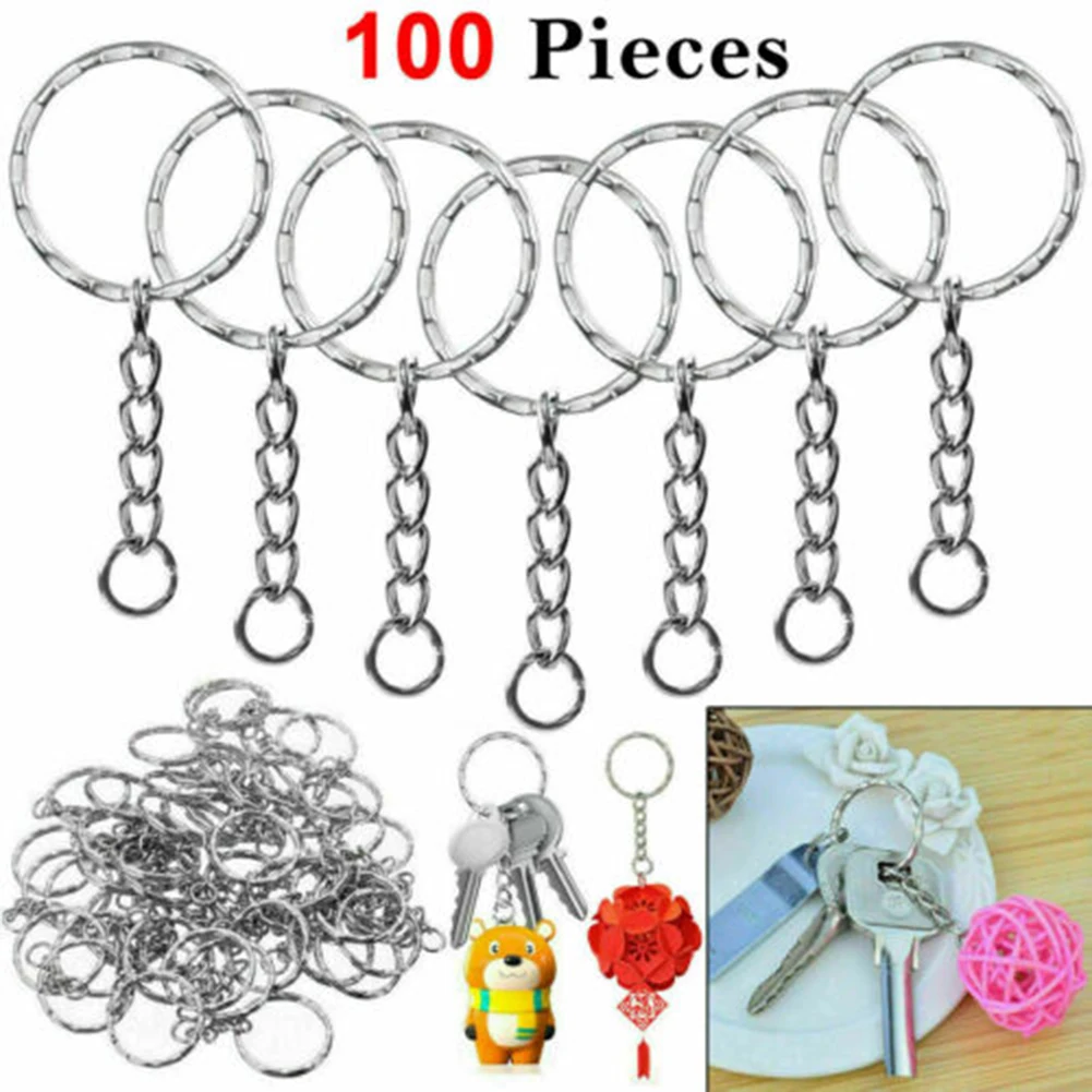 100pcs/set Metal Blank Keyring Keychain Split Rings Keyfob Key Rings Lobster Clasp Key Multi-purpose Chain Key Pendant Ring
100pcs/set Metal Blank Keyring Keychain Split Rings Keyfob Key Rings Lobster Clasp Key Multi-purpose Chain Key Pendant Ring