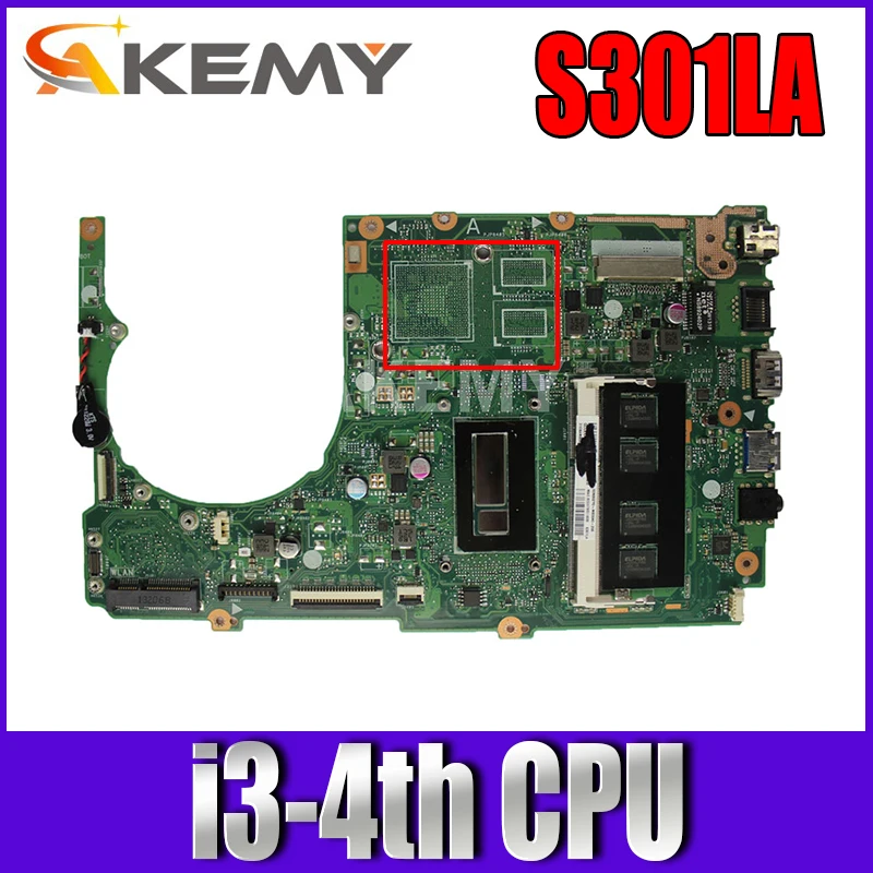 S301L S301LA motherboard For Asus S301LA REV2.2 Mainboard i3-4th-4GB RAM Processor 100% Tested
S301L S301LA motherboard For Asus S301LA REV2.2 Mainboard i3-4th-4GB RAM Processor 100% Tested