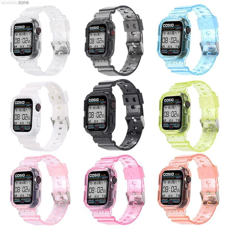 Transparent Watch Replacement Strap Sport Clear Band42mm44m45mm Silicone Replacement Strap For Apple Watch 7 6 Se 5 4 3 2 1
Transparent Watch Replacement Strap Sport Clear Band42mm44m45mm Silicone Replacement Strap For Apple Watch 7 6 Se 5 4 3 2 1