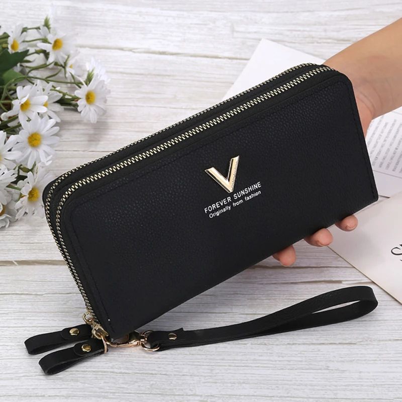 Женский кошелек, модная женская сумка, длинный Дамский клатч, двойная молния, сумка с ремешком на руку, несколько цветов
Женский кошелек, модная женская сумка, длинный Дамский клатч, двойная молния, сумка с ремешком на руку, несколько цветов