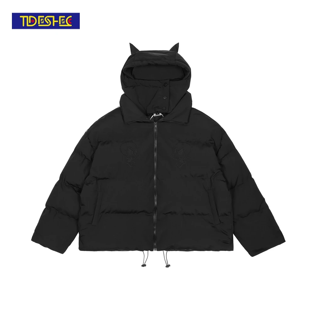 Men Hip Hop Parka Embroidered Skull Jacket Streetwear Little Devil Designer Hood Padded Jacket Coat Harajuku Winter Outwear
Men Hip Hop Parka Embroidered Skull Jacket Streetwear Little Devil Designer Hood Padded Jacket Coat Harajuku Winter Outwear