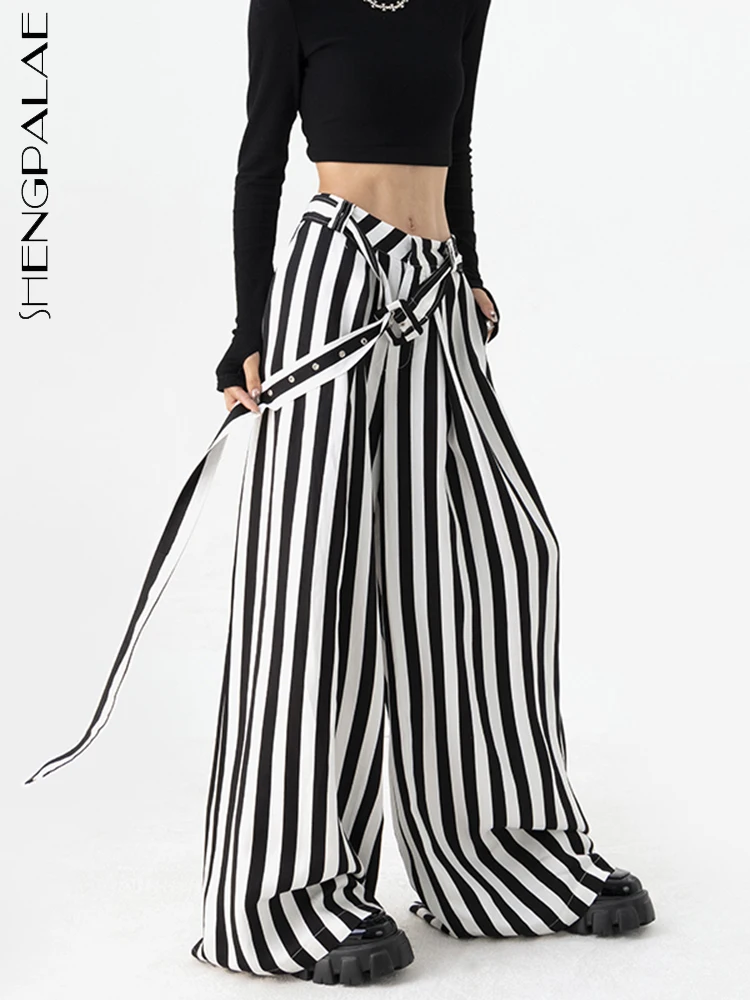 SHENGPALAE Fashion Black And White Striped Suit Pants Chic Design Sense Wide Leg Trousers Women's 2023 Summer New Clothing R3256
SHENGPALAE Fashion Black And White Striped Suit Pants Chic Design Sense Wide Leg Trousers Women's 2023 Summer New Clothing R3256