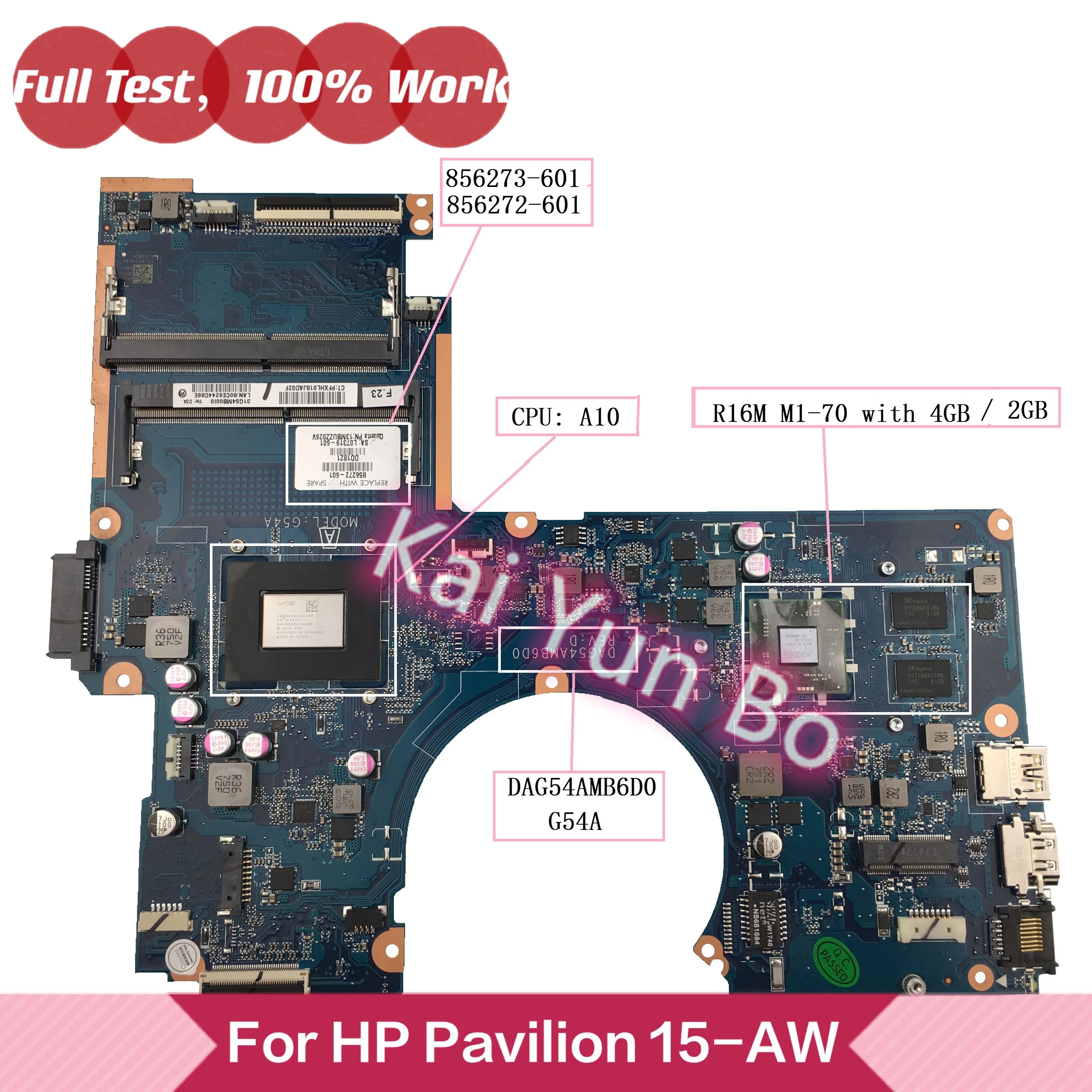 Материнская плата для ноутбука HP Pavilion 15-AW 15-AW137CL 856273-001 856273-601 856272-601 DAG54AMB6D0 G54A W A10 R16M M1-70 2 ГБ/4 ГБ
Материнская плата для ноутбука HP Pavilion 15-AW 15-AW137CL 856273-001 856273-601 856272-601 DAG54AMB6D0 G54A W A10 R16M M1-70 2 ГБ/4 ГБ