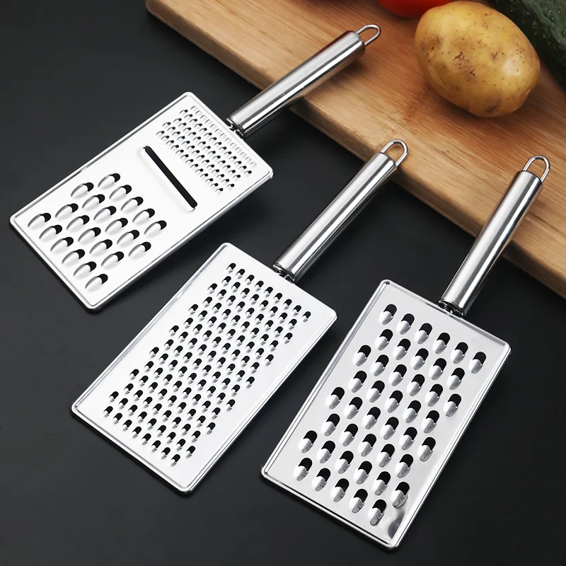 Stainless Steel Handheld Cheese Grater Multi-Purpose Kitchen Food Graters For Cheese Chocolate Butter Fruit Vegetable
Stainless Steel Handheld Cheese Grater Multi-Purpose Kitchen Food Graters For Cheese Chocolate Butter Fruit Vegetable