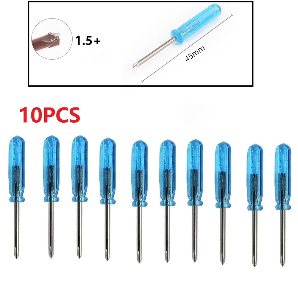 10pcs Slotted Cross Screwdrivers Portable Screw Driver For X-Box Laptop Repair Tool Hand Tool 1.5+/1.5-2.0+/2.0-/3.0+/3.0-
10pcs Slotted Cross Screwdrivers Portable Screw Driver For X-Box Laptop Repair Tool Hand Tool 1.5+/1.5-2.0+/2.0-/3.0+/3.0-