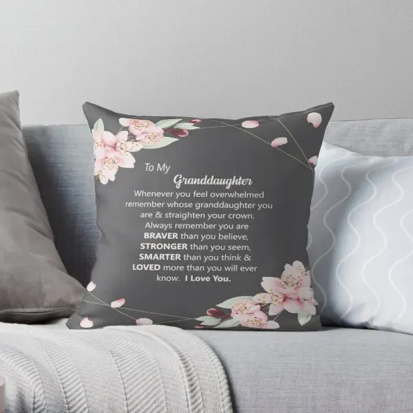 Granddaughter Pillow Granddaughter Bla Printing Throw Pillow Cover Bedroom Home Car Comfort Waist Decor Pillows not include
Granddaughter Pillow Granddaughter Bla Printing Throw Pillow Cover Bedroom Home Car Comfort Waist Decor Pillows not include