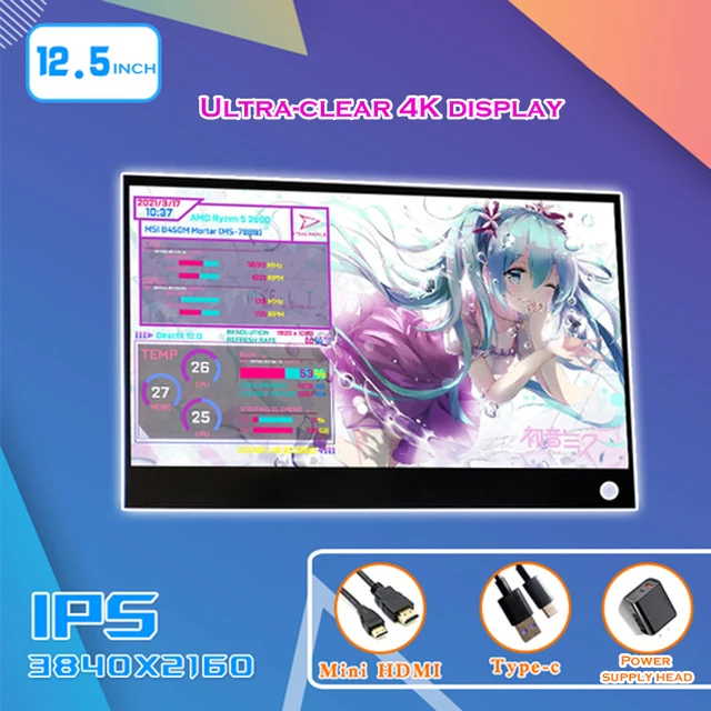 IPS Computer Secondary Screen For PC Hardware Temp Monitoring Control PC Gamer Display Monitor Desktop Laptop AIDA64 2K 4K Touch
IPS Computer Secondary Screen For PC Hardware Temp Monitoring Control PC Gamer Display Monitor Desktop Laptop AIDA64 2K 4K Touch