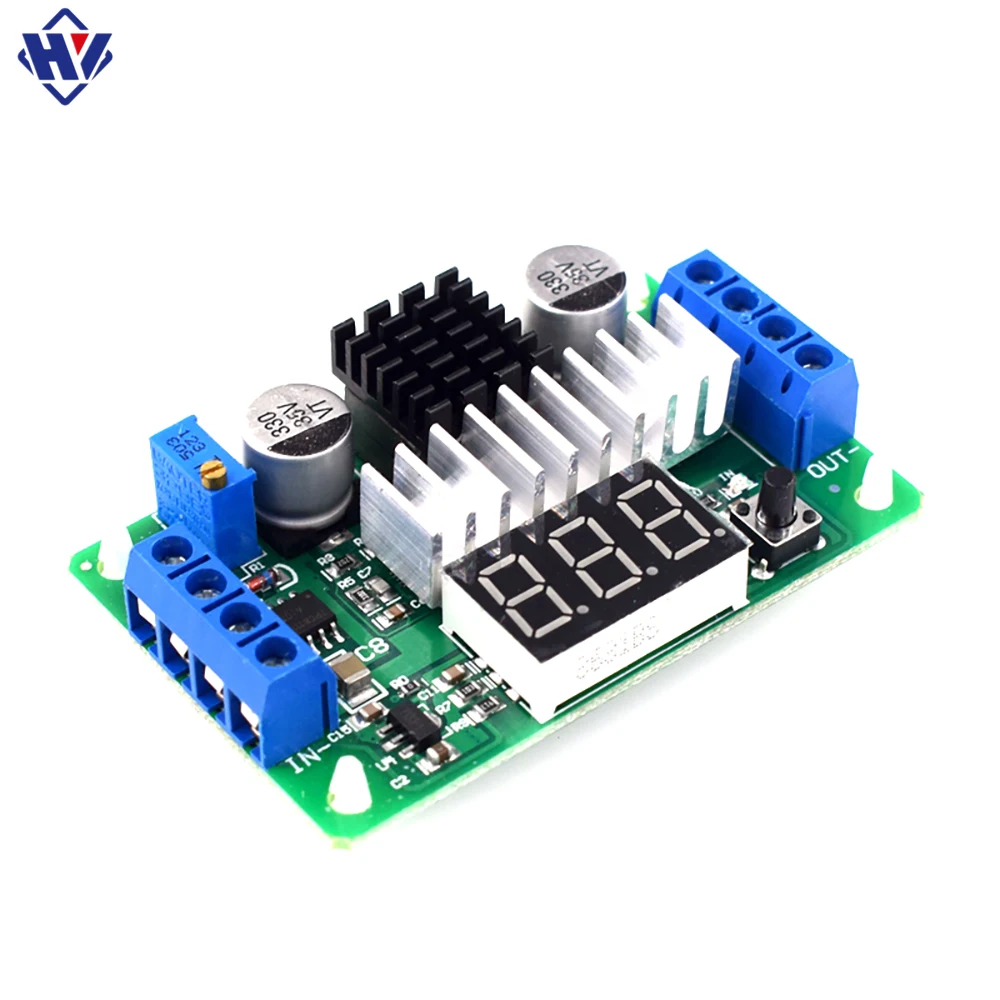 

LTC1871 high-power regulator power boost module 100W 3.5V~30V with dual LED display voltmeter potential converter super LM2577