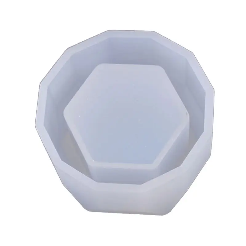 

652F кристаллическая форма для эпоксидной смолы, шестигранная чашка, силиконовая форма для литья, DIY ремесла, инструмент для