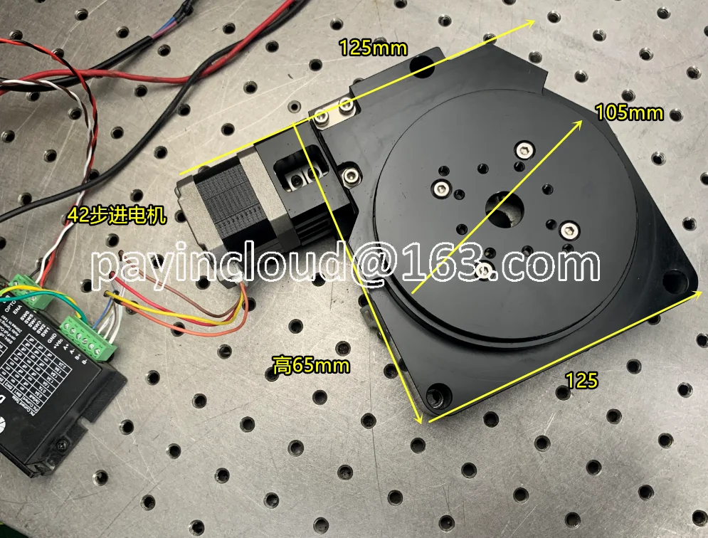 Поворотный стол с 42 шаговыми двигателями, высокоточная ось R, Червячная Шестерня, стол 100 мм
Поворотный стол с 42 шаговыми двигателями, высокоточная ось R, Червячная Шестерня, стол 100 мм
