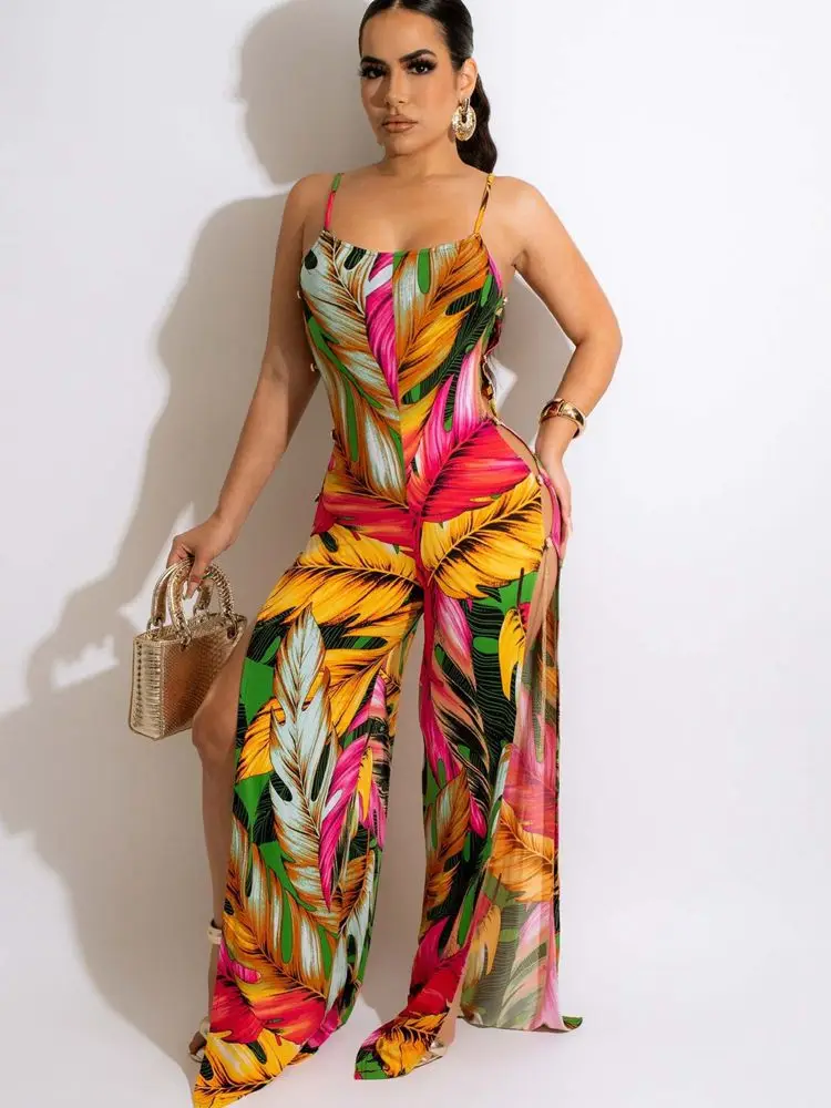 Znaiml 2022 Summer Clothes for Women Vacation Rompers Fashion Print Side Split Jumpsuit Clubwear Sexy Holiday One Piece Outfit
Znaiml 2022 Summer Clothes for Women Vacation Rompers Fashion Print Side Split Jumpsuit Clubwear Sexy Holiday One Piece Outfit