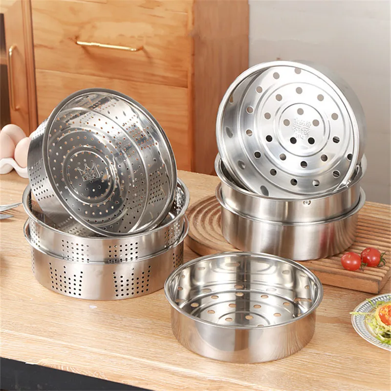 Thick 304 Stainless Steel Food Steamer with Double Handle Rice Cooker Dumplings Steaming Rack Grid Kitchen Cooking Utensils
Thick 304 Stainless Steel Food Steamer with Double Handle Rice Cooker Dumplings Steaming Rack Grid Kitchen Cooking Utensils