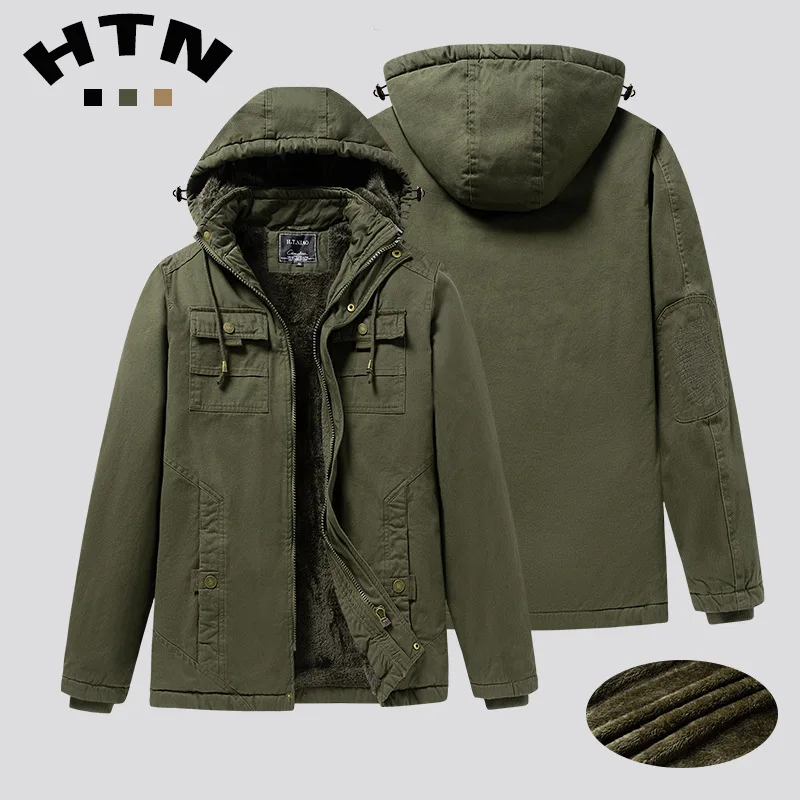 Winter men's velvet thickened jacket men's work jacket loose stand collar warm coat
Winter men's velvet thickened jacket men's work jacket loose stand collar warm coat
