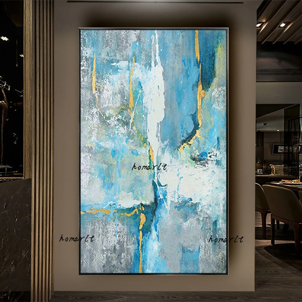 Nordic Impression Canvas Oil Painting Artist Pure Handmade Abstract Light Blue Landscape Wall Art Picutres For Living Room Decor
Nordic Impression Canvas Oil Painting Artist Pure Handmade Abstract Light Blue Landscape Wall Art Picutres For Living Room Decor