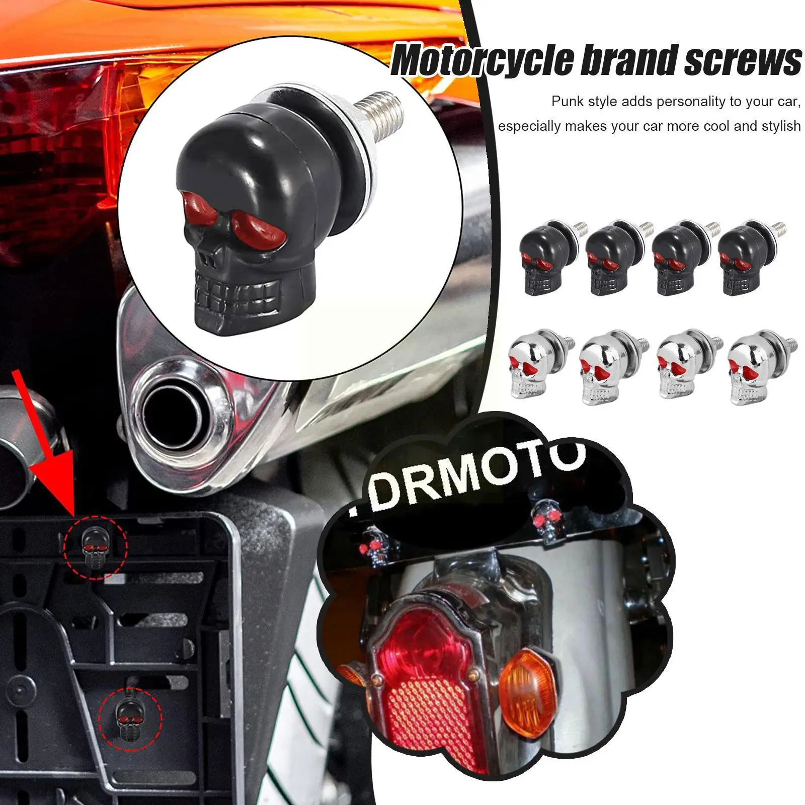 Универсальная крышка номерного знака мотоцикла винт Череп Стиль мотоцикл установка для Kawasaki Honda Moto винт F6K8
Универсальная крышка номерного знака мотоцикла винт Череп Стиль мотоцикл установка для Kawasaki Honda Moto винт F6K8