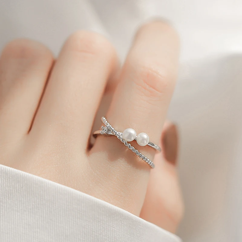 Fresh Style Shiny Zircon Rings Double Layer Cross Adjustable Ring For Women Girl Fashion Jewelry Wholesale Price
Fresh Style Shiny Zircon Rings Double Layer Cross Adjustable Ring For Women Girl Fashion Jewelry Wholesale Price