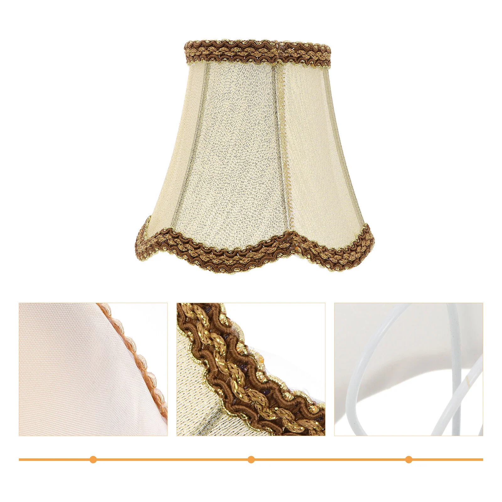 Medium Lamp Shade Fabric Royal Bell Shape Lampshade Decorative Lamp Accessories for Table Lamp Floor Lamp Wall Light Golden
Medium Lamp Shade Fabric Royal Bell Shape Lampshade Decorative Lamp Accessories for Table Lamp Floor Lamp Wall Light Golden