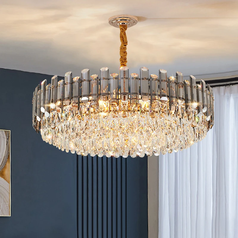 Duplex Building Luxury Crystal Chandelier Modern Simple Atmosphere Circular Jump Floor Living Room Dining Room Bedroom Villa
Duplex Building Luxury Crystal Chandelier Modern Simple Atmosphere Circular Jump Floor Living Room Dining Room Bedroom Villa