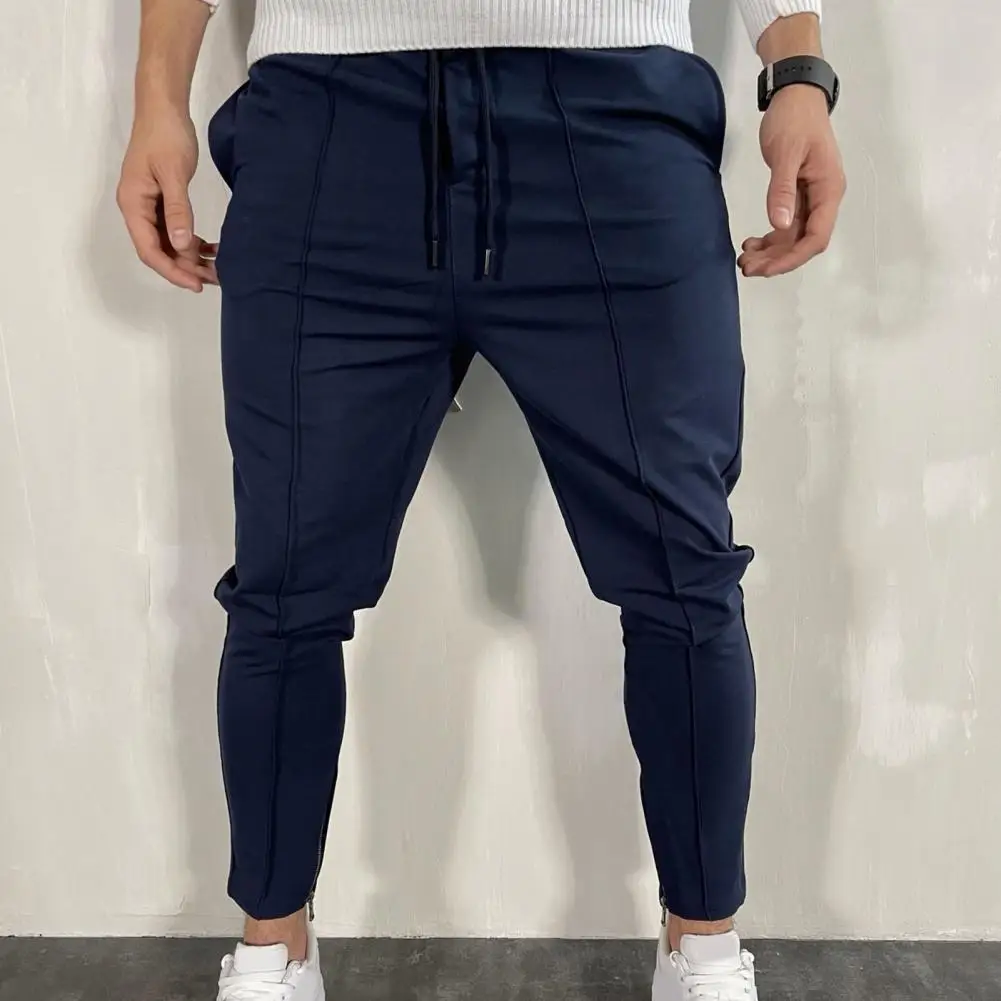 Men Sweatpants Solid Color Elastic Waist All Match Simple Spring Pants for Daily Wear
Men Sweatpants Solid Color Elastic Waist All Match Simple Spring Pants for Daily Wear